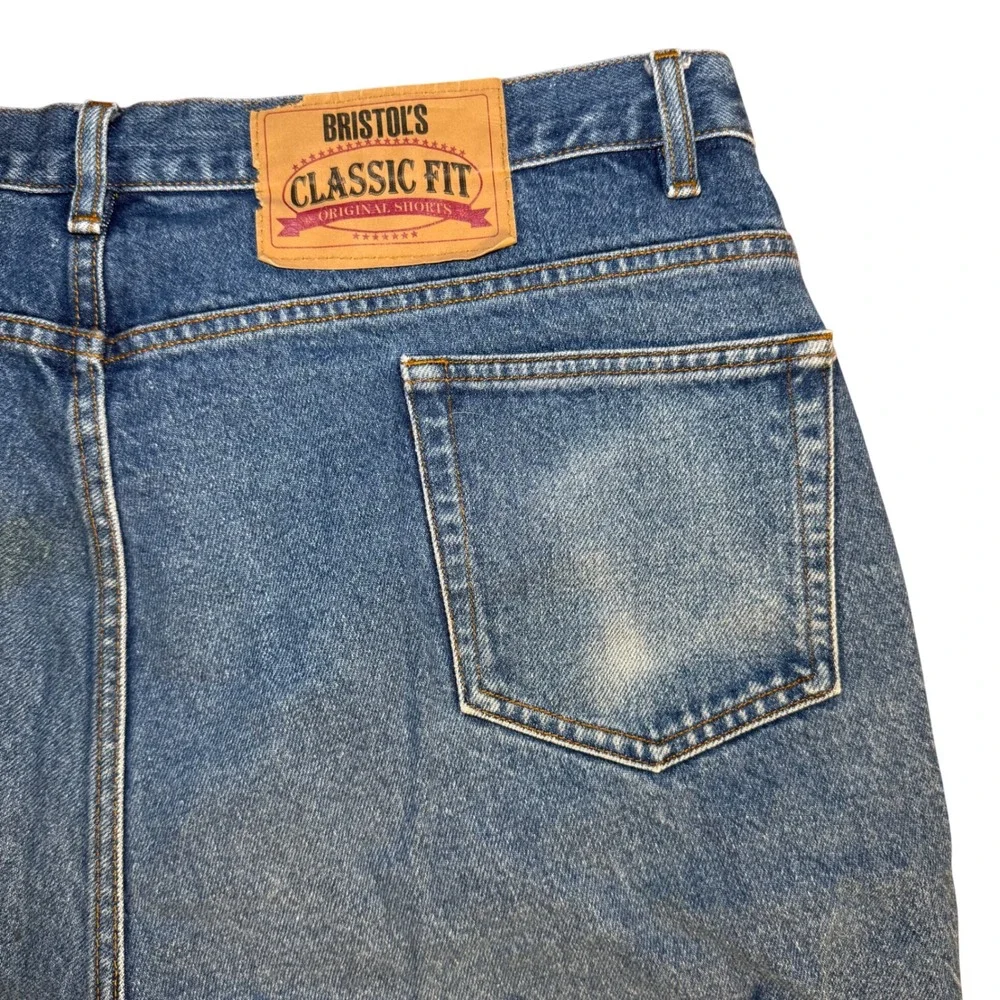 Mens Denim Jean Shorts Jorts Blue Size 42 streetstyle vintage 90s Y2K Work short